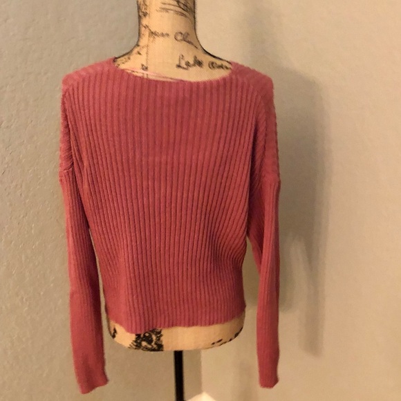 LA Hearts Cropped V-Neck Sweater size Small - Picture 5 of 7